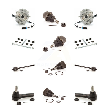 Bearing Upper Lower Ball Joint Outer Inner Tie Rod Link Front Kit (12Pc) For GMC