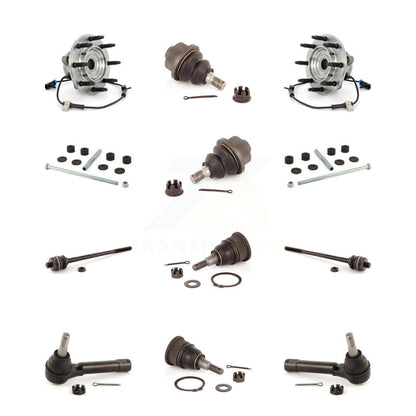 Bearing Upper Lower Ball Joint Outer Inner Tie Rod Link Front Kit (12Pc) For GMC
