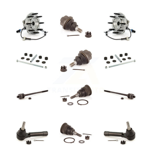 Bearing Upper Lower Ball Joint Outer Inner Tie Rod Link Front Kit (12Pc) For GMC