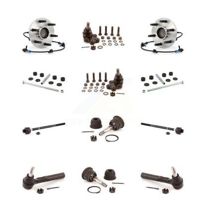 Bearing Upper Lower Ball Joint Outer Inner Tie Rod Link Front Kit (12Pc) For GMC