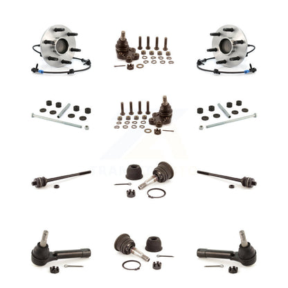 Bearing Upper Lower Ball Joint Outer Inner Tie Rod Link Front Kit (12Pc) For GMC