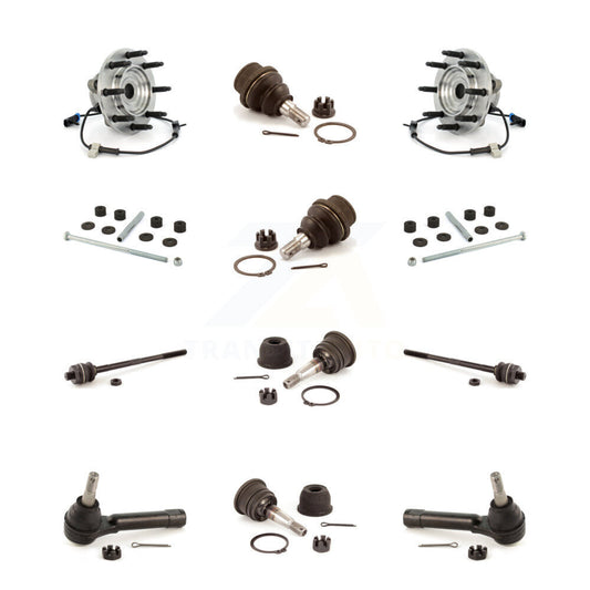 Bearing Upper Lower Ball Joint Outer Inner Tie Rod Link Front Kit (12Pc) For GMC