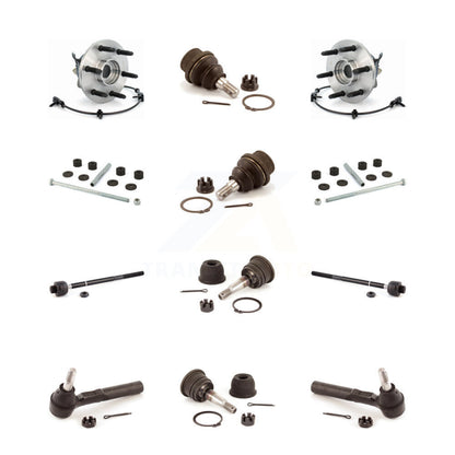Bearing Upper Lower Ball Joint Outer Inner Tie Rod Link Front Kit (12Pc) For GMC