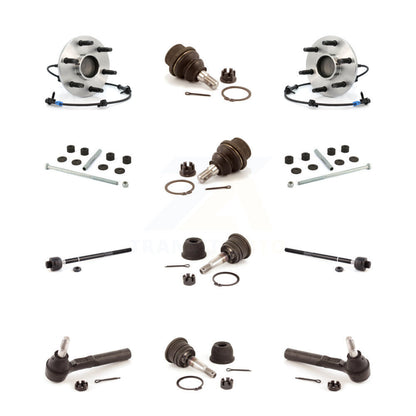 Bearing Upper Lower Ball Joint Outer Inner Tie Rod Link Front Kit (12Pc) For GMC