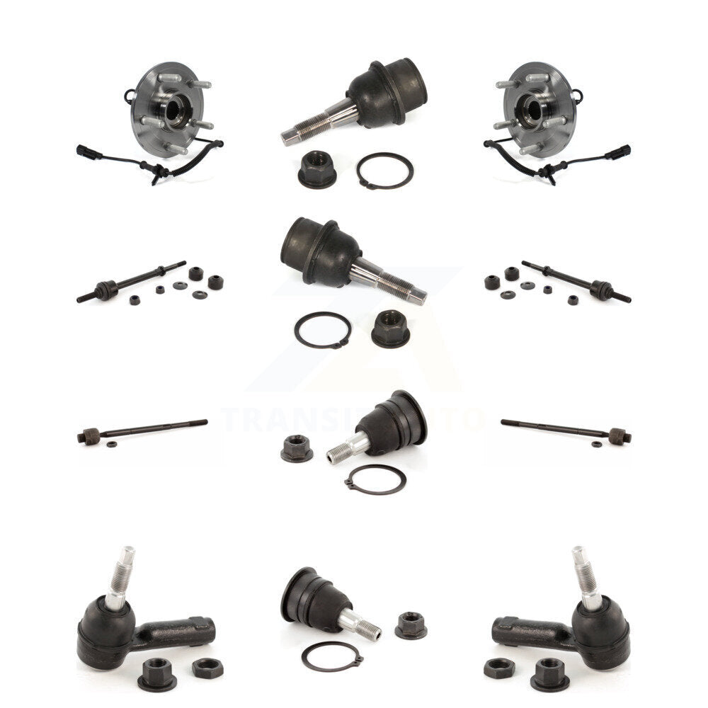Bearing Upper Lower Ball Joint Outer Inner Tie Rod & Link Front Kit For Ram 1500