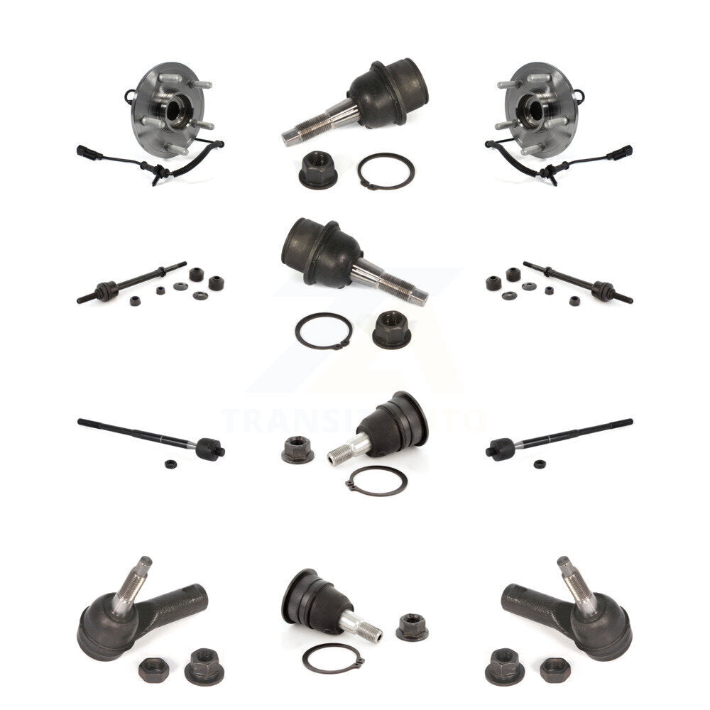 Bearing Upper Lower Ball Joint Outer Inner Tie Rod Link Front Kit (12Pc) For Ram
