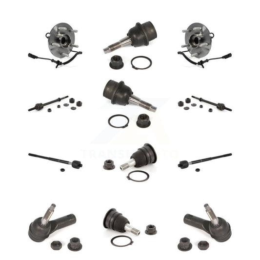 Bearing Upper Lower Ball Joint Outer Inner Tie Rod Link Front Kit (12Pc) For Ram