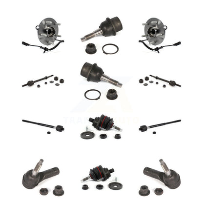 Bearing Upper Lower Ball Joint Outer Inner Tie Rod Link Front Kit (12Pc) For Ram