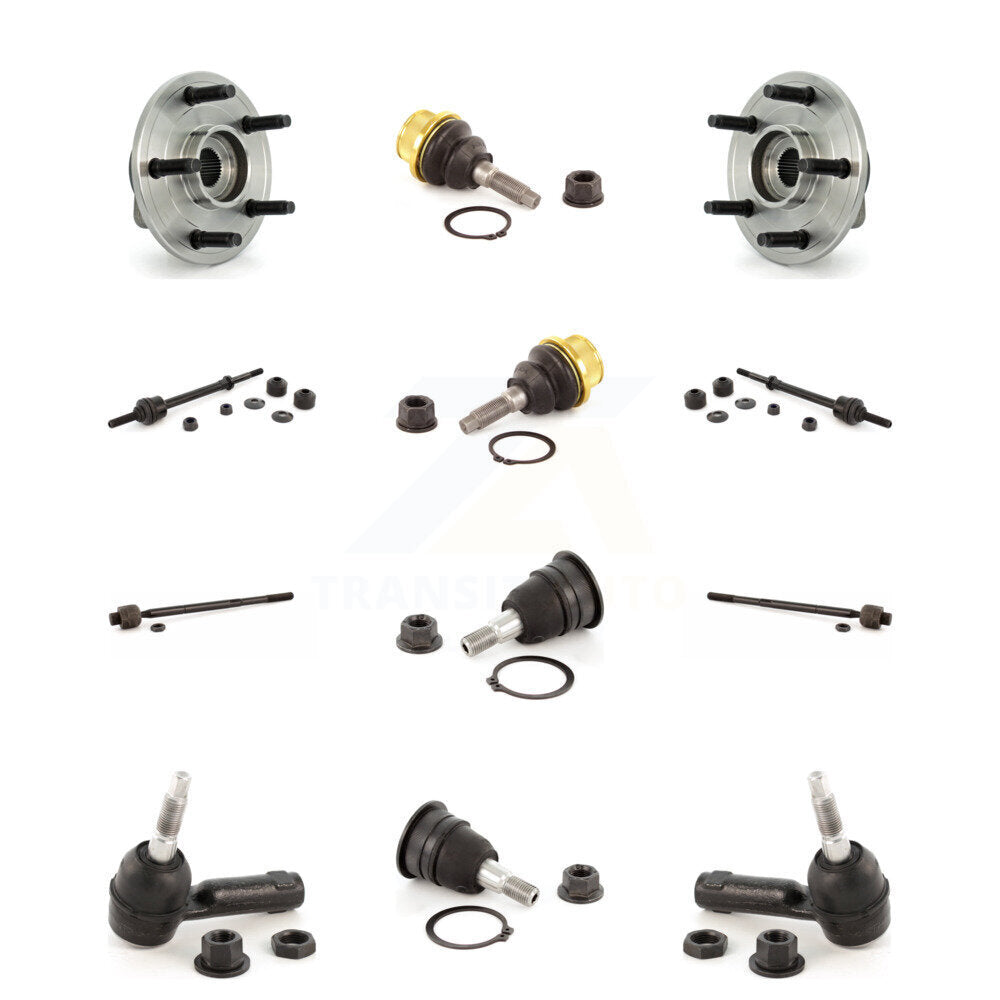 Bearing Upper Lower Ball Joint Outer Inner Tie Rod & Sway Bar Link Front Kit For