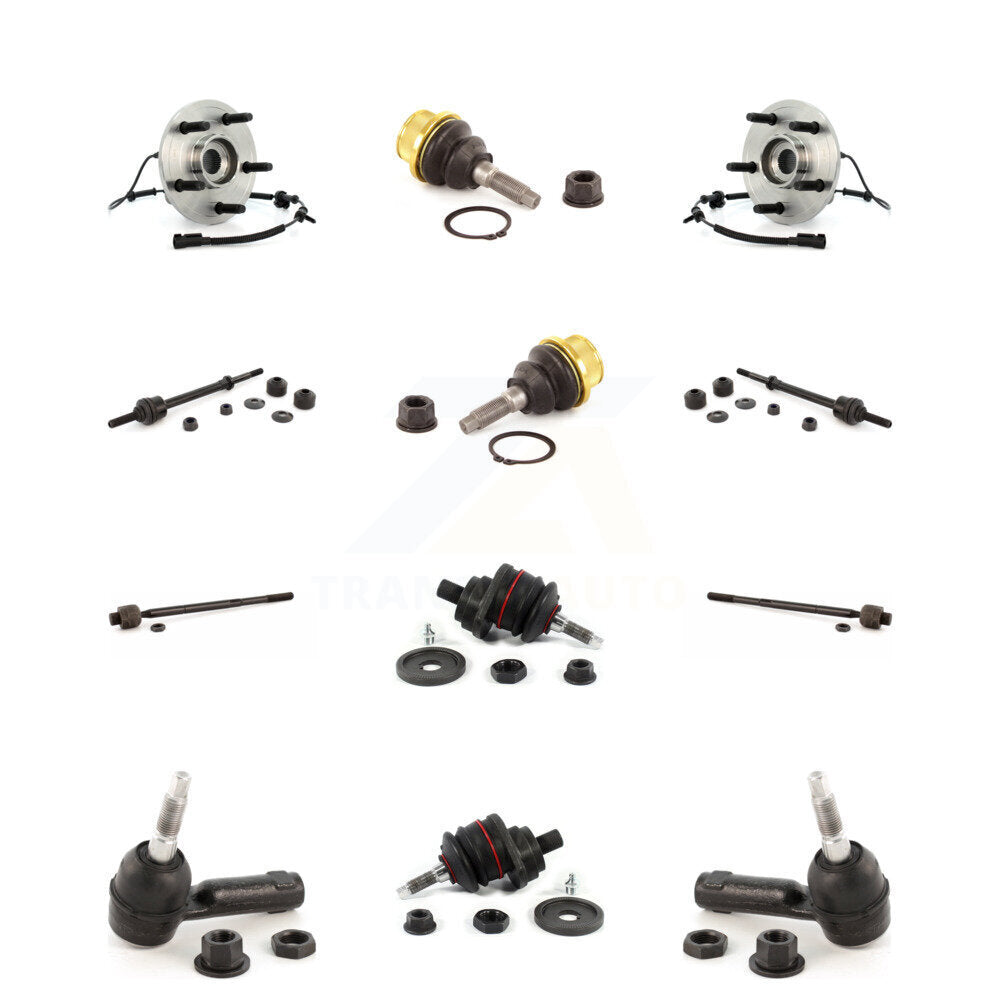 Bearing Upper Lower Ball Joint Outer Inner Tie Rod & Sway Bar Link Front Kit For