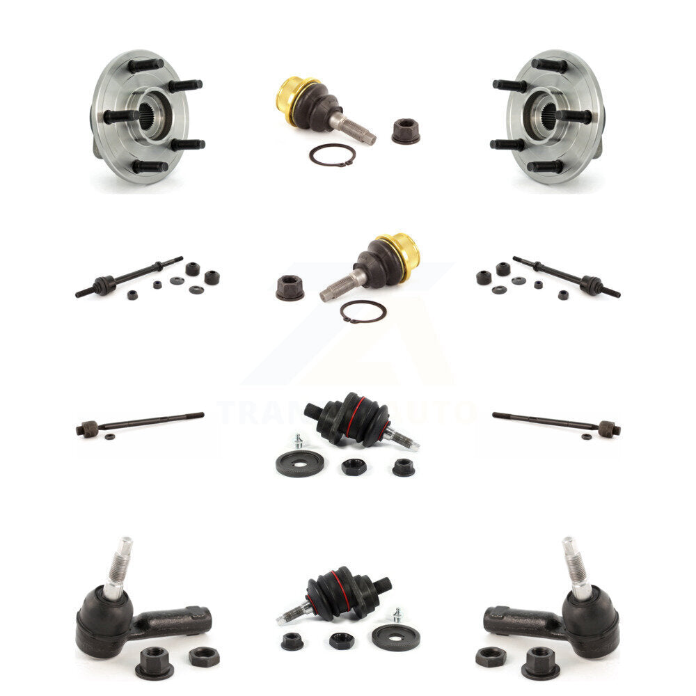 Bearing Upper Lower Ball Joint Outer Inner Tie Rod & Sway Bar Link Front Kit For