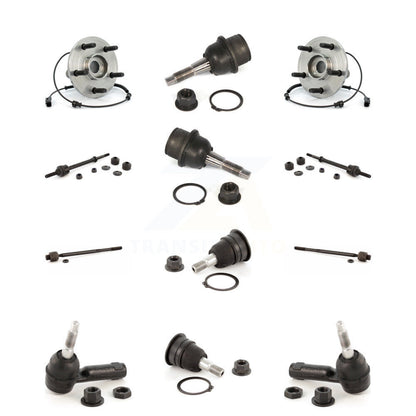 Bearing Upper Lower Ball Joint Outer Inner Tie Rod Link Front Kit (12Pc) For Ram