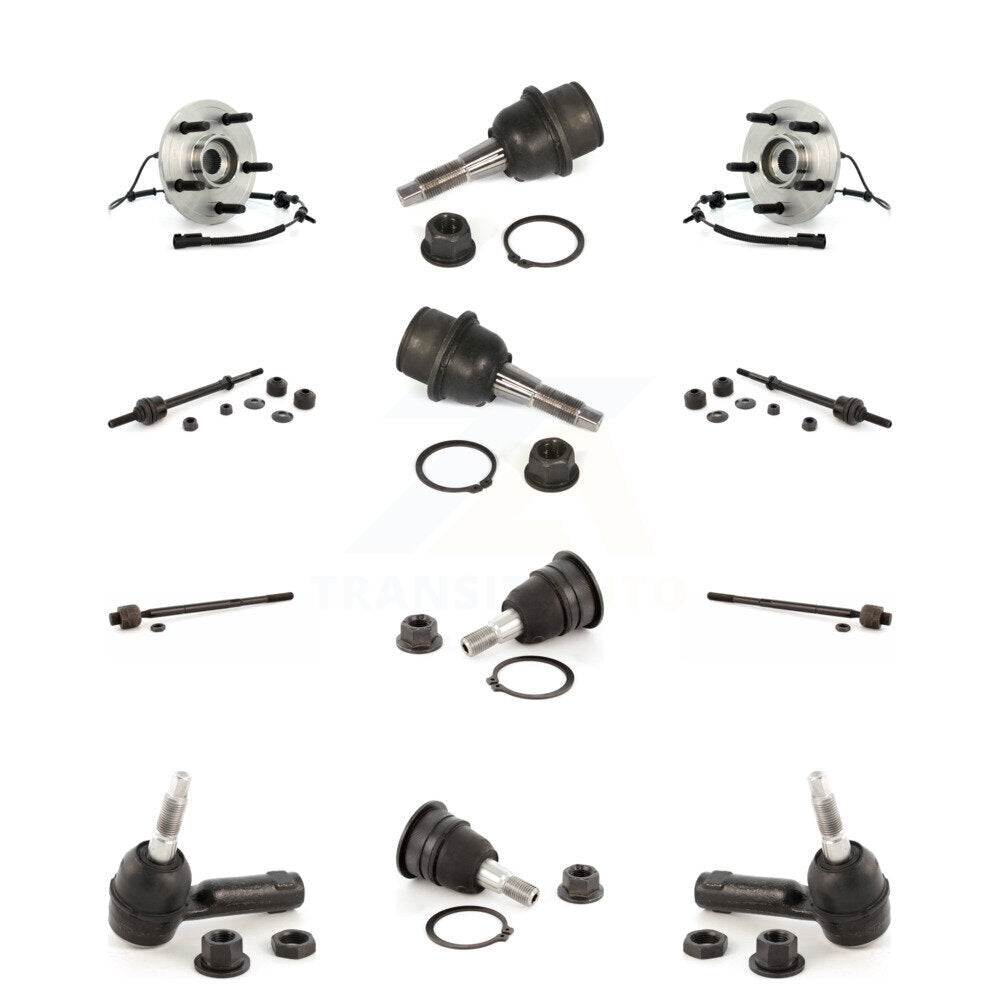 Bearing Upper Lower Ball Joint Outer Inner Tie Rod & Sway Bar Link Front Kit For