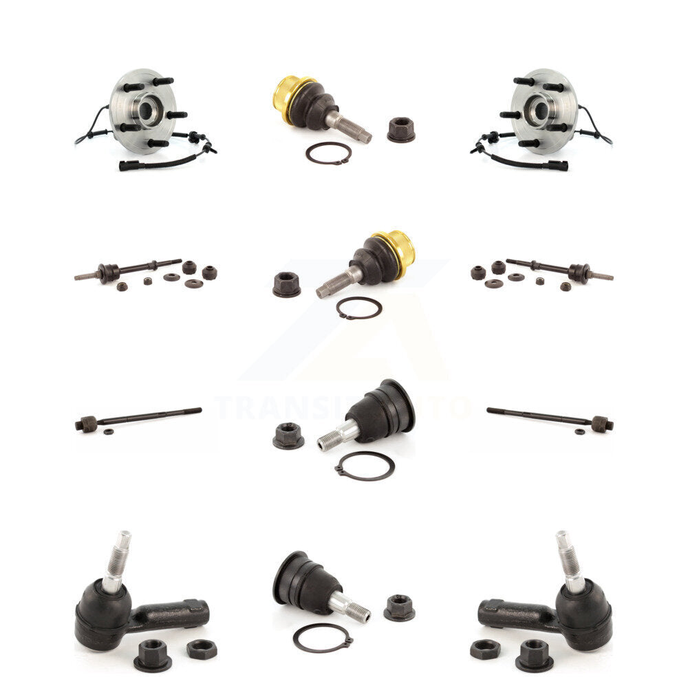 Bearing Upper Lower Ball Joint Outer Inner Tie Rod & Sway Bar Link Front Kit For