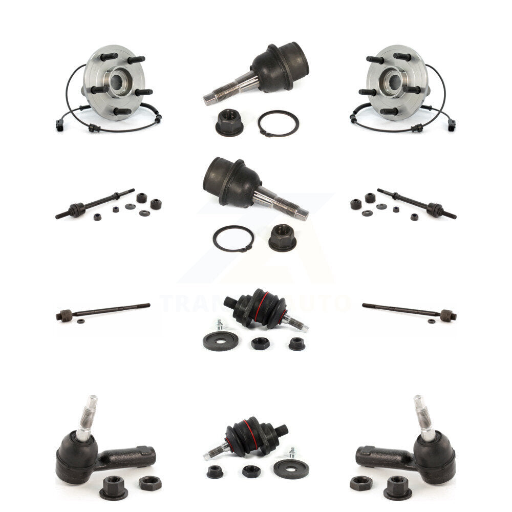 Bearing Upper Lower Ball Joint Outer Inner Tie Rod Link Front Kit (12Pc) For Ram