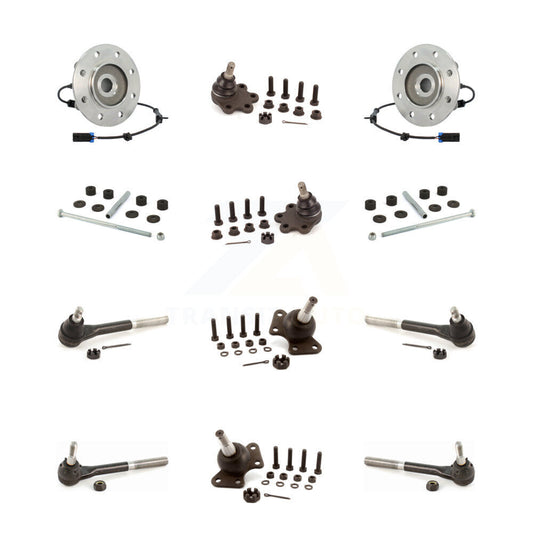 Bearing Upper Lower Ball Joint Outer Inner Tie Rod Link Front Kit (12Pc) For GMC
