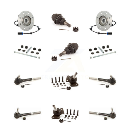 Bearing Upper Lower Ball Joint Outer Inner Tie Rod Link Front Kit (12Pc) For GMC