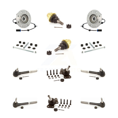 Bearing Upper Lower Ball Joint Outer Inner Tie Rod Link Front Kit (12Pc) For GMC