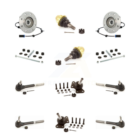 Bearing Upper Lower Ball Joint Outer Inner Tie Rod Link Front Kit (12Pc) For GMC