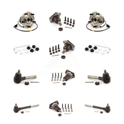 Bearing Upper Lower Ball Joint Outer Inner Tie Rod Link Front Kit (12Pc) For GMC