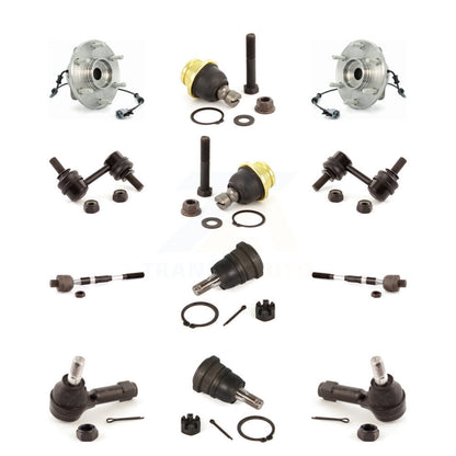 Bearing Upper Lower Ball Joint Outer Inner Tie Rod & Sway Bar Link Front Kit For