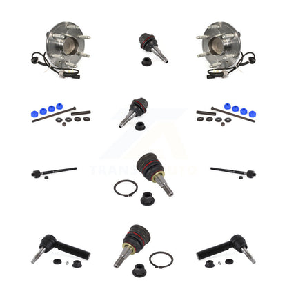 Bearing Upper Lower Ball Joint Outer Inner Tie Rod Link Front Kit (12Pc) For GMC