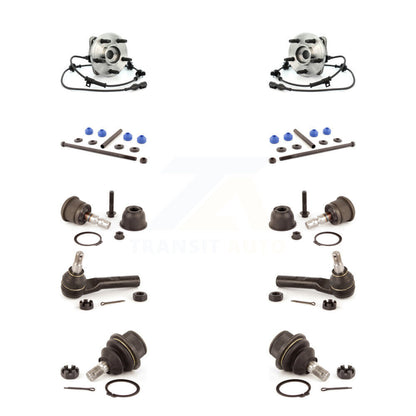 Hub Bearing Upper Lower Ball Joint Outer Tie Rod Link Front Kit (10Pc) For Mazda