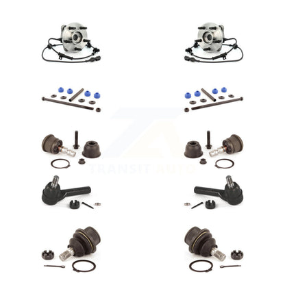 Bearing Upper Lower Ball Joint Outer Tie Rod Link Front Kit (10Pc) For Ford Trac