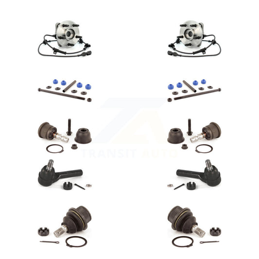 Bearing Upper Lower Ball Joint Outer Tie Rod Link Front Kit (10Pc) For Ford Trac