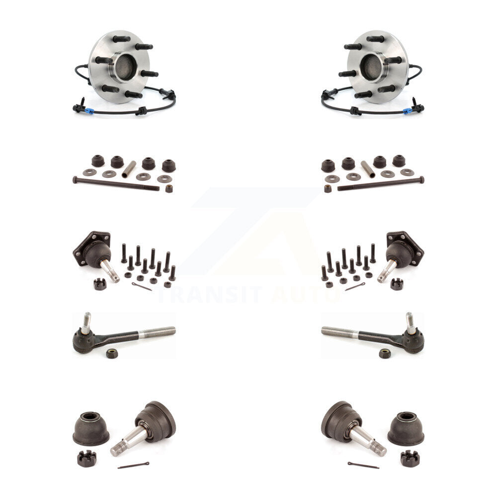 Bearing Upper Lower Ball Joint Outer Tie Rod Link Front Kit For Chevrolet Tahoe