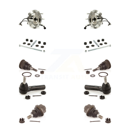 Bearing Upper Lower Ball Joint Outer Tie Rod Link Front Kit (10Pc) For GMC 2500
