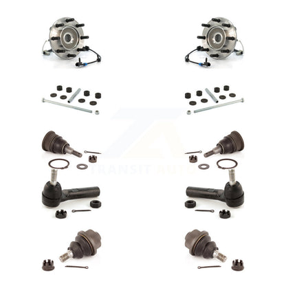 Bearing Upper Lower Ball Joint Outer Tie Rod Link Front Kit (10Pc) For Chevrolet