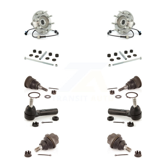 Bearing Upper Lower Ball Joint Outer Tie Rod Link Front Kit (10Pc) For Chevrolet