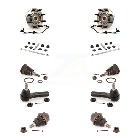 Bearing Upper Lower Ball Joint Outer Tie Rod Link Front Kit (10Pc) For Chevrolet