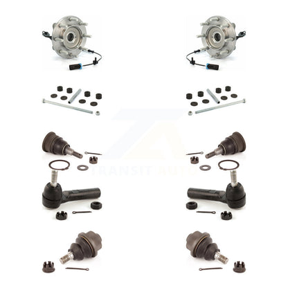 Bearing Upper Lower Ball Joint Outer Tie Rod Link Front Kit (10Pc) For GMC 3500