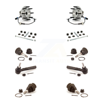 Bearing Upper Lower Ball Joint Outer Tie Rod Link Front Kit (10Pc) For Chevrolet