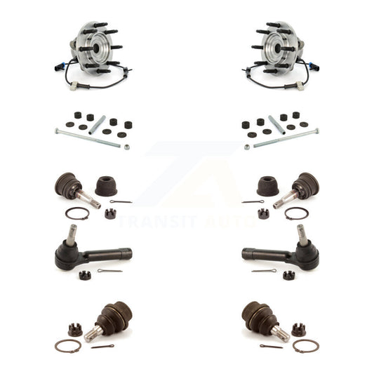 Bearing Upper Lower Ball Joint Outer Tie Rod Link Front Kit (10Pc) For Chevrolet