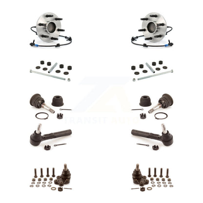 Bearing Upper Lower Ball Joint Outer Tie Rod Link Front Kit (10Pc) For Chevrolet