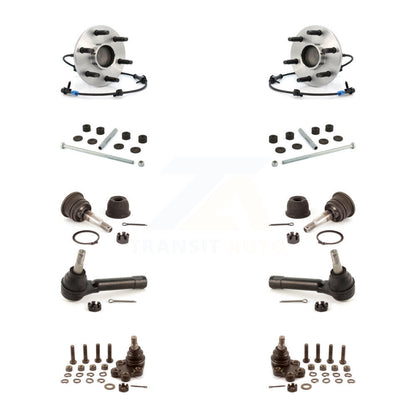 Bearing Upper Lower Ball Joint Outer Tie Rod Link Front Kit (10Pc) For Chevrolet
