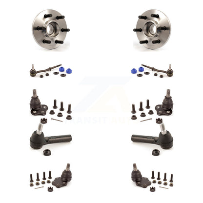Hub Bearing Upper Lower Ball Joint Outer Tie Rod Link Front Kit (10Pc) For Dodge
