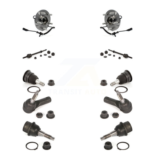 Bearing Upper Lower Ball Joint Outer Tie Rod Link Front Kit (10Pc) For Ram 1500
