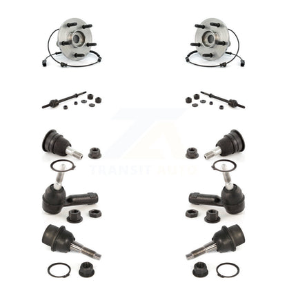 Bearing Upper Lower Ball Joint Outer Tie Rod Link Front Kit (10Pc) For Dodge Ram
