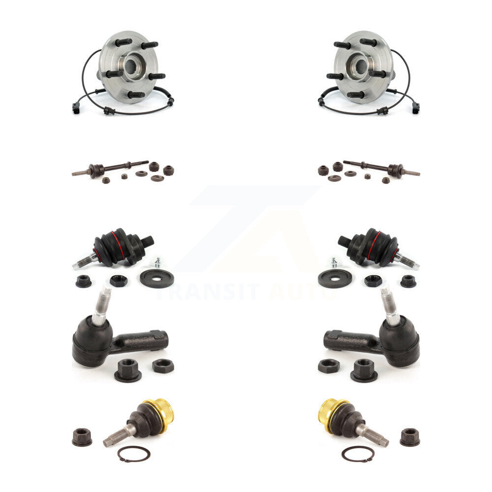 Bearing Upper Lower Ball Joint Outer Tie Rod Link Front Kit (10Pc) For Ram 1500