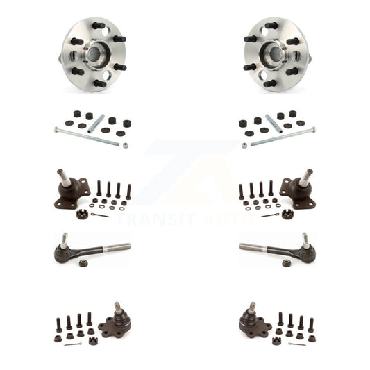 Bearing Upper Lower Ball Joint Outer Tie Rod Link Front Kit (10Pc) For K2500 GMC