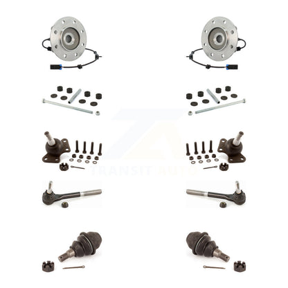 Bearing Upper Lower Ball Joint Outer Tie Rod Link Front Kit (10Pc) For K3500 GMC