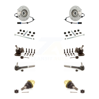 Bearing Upper Lower Ball Joint Outer Tie Rod Link Front Kit (10Pc) For K3500 GMC