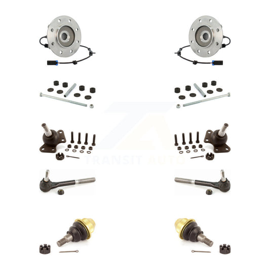 Bearing Upper Lower Ball Joint Outer Tie Rod Link Front Kit (10Pc) For K3500 GMC