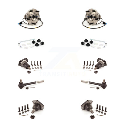 Bearing Upper Lower Ball Joint Outer Tie Rod Link Front Kit (10Pc) For Chevrolet