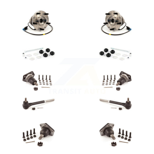 Bearing Upper Lower Ball Joint Outer Tie Rod Link Front Kit (10Pc) For Chevrolet