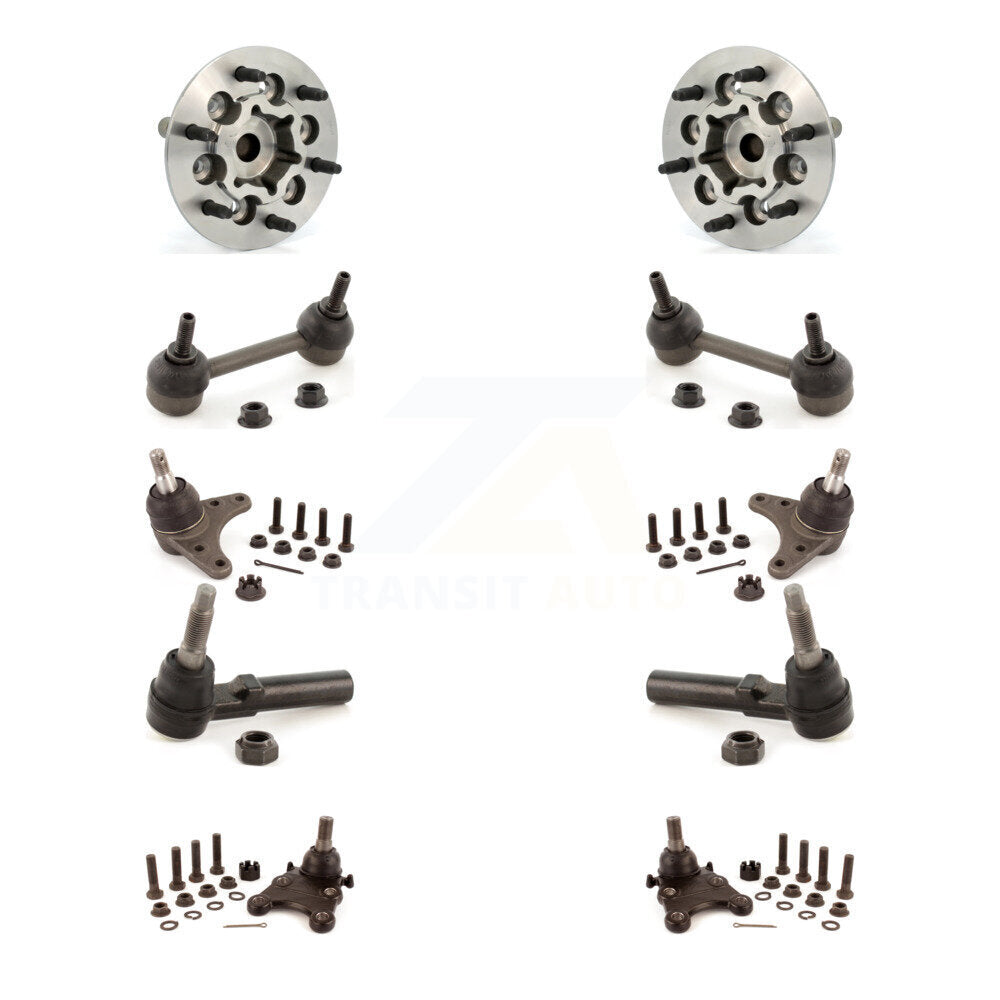 Bearing Upper Lower Ball Joint Outer Tie Rod Link Front Kit (10Pc) For Chevrolet
